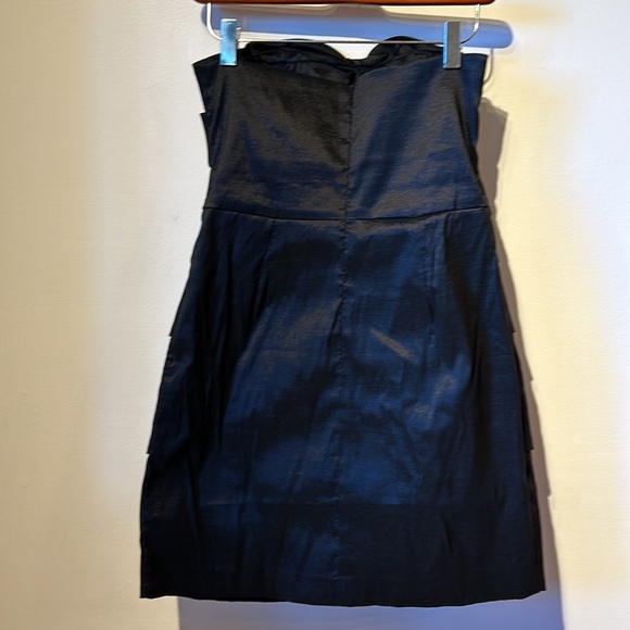 Romeo & Juliet Black Strapless Halter size L stretchy layered EUC prom club bra - Picture 4 of 8